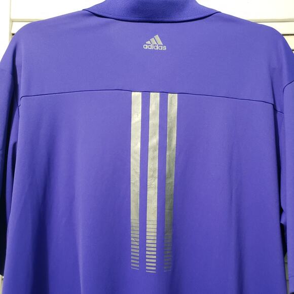 Adidas Adizero Golf Polo Men's XL Purple Short Sleeve Performance Active Shirt - Picture 5 of 9